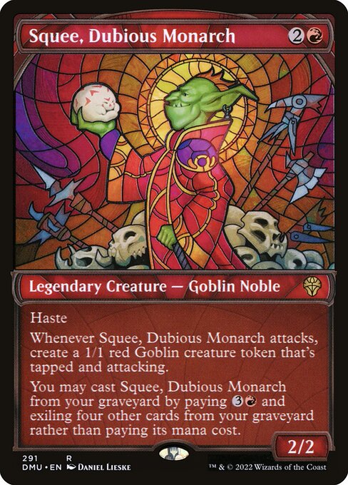 Squee, Dubious Monarch highlighted card art