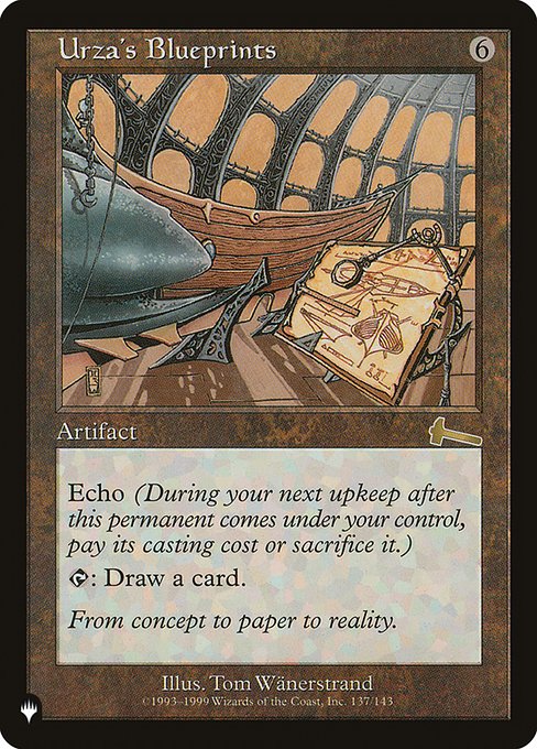 Urza's Blueprints from The List