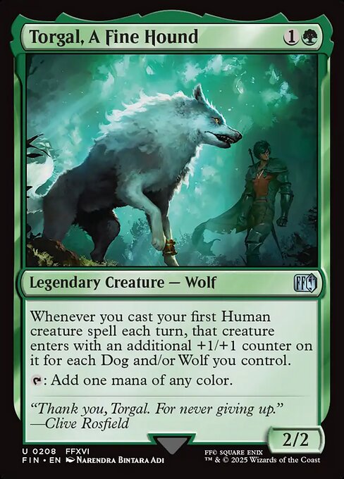 Torgal, A Fine Hound highlighted card art