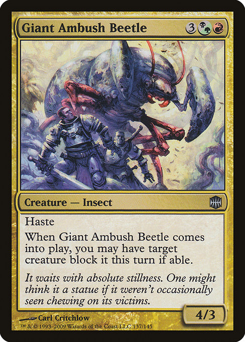 Giant Ambush Beetle highlighted card art