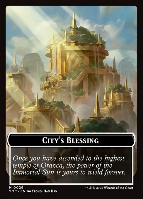 City's Blessing from Secrets of Strixhaven Commander Tokens