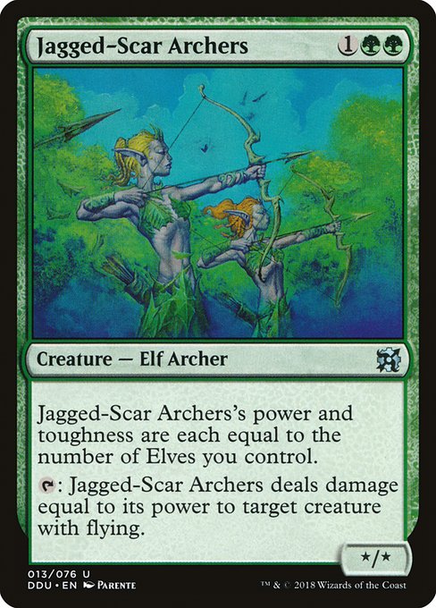 Jagged-Scar Archers from Duel Decks: Elves vs. Inventors