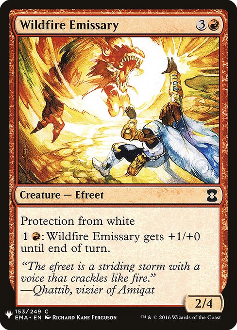 Wildfire Emissary highlighted card art