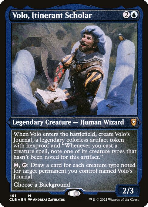 Volo, Itinerant Scholar from Commander Legends: Battle for Baldur's Gate