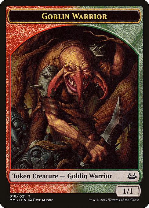Goblin Warrior from Modern Masters 2017 Tokens