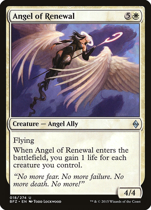 Angel of Renewal from Battle for Zendikar