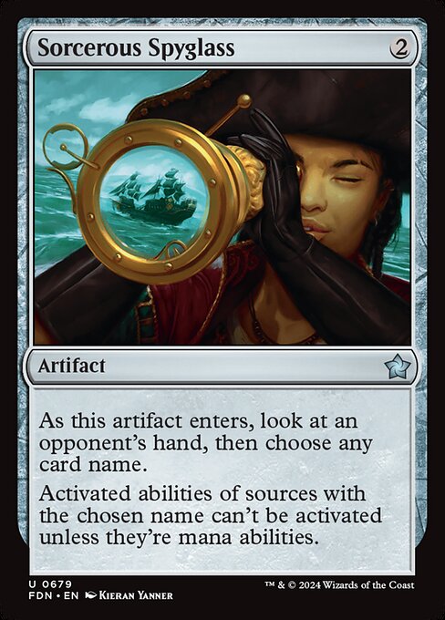 Sorcerous Spyglass highlighted card art