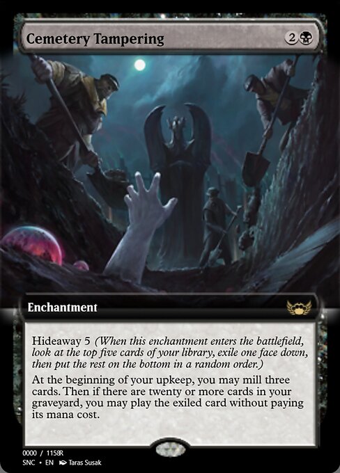 Cemetery Tampering highlighted card art