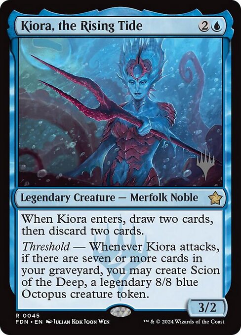 Kiora, the Rising Tide from Foundations Promos