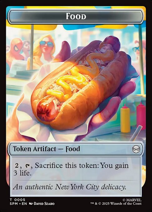 Food from Marvel's Spider-Man Tokens