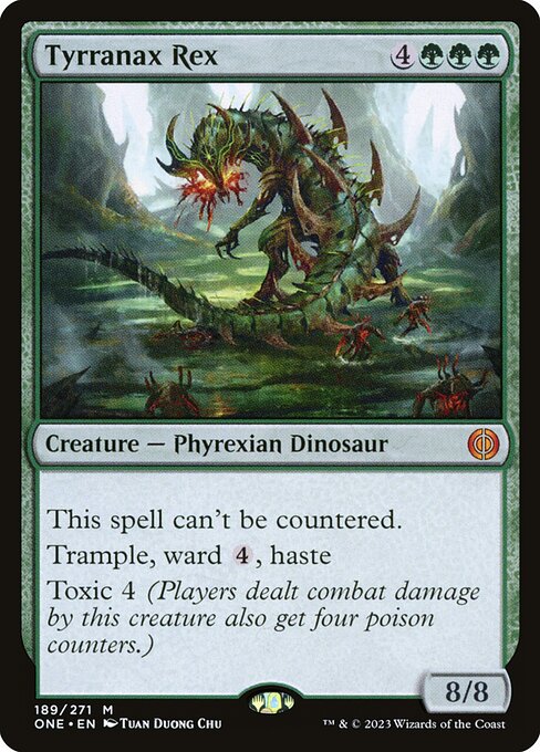 Tyrranax Rex highlighted card art