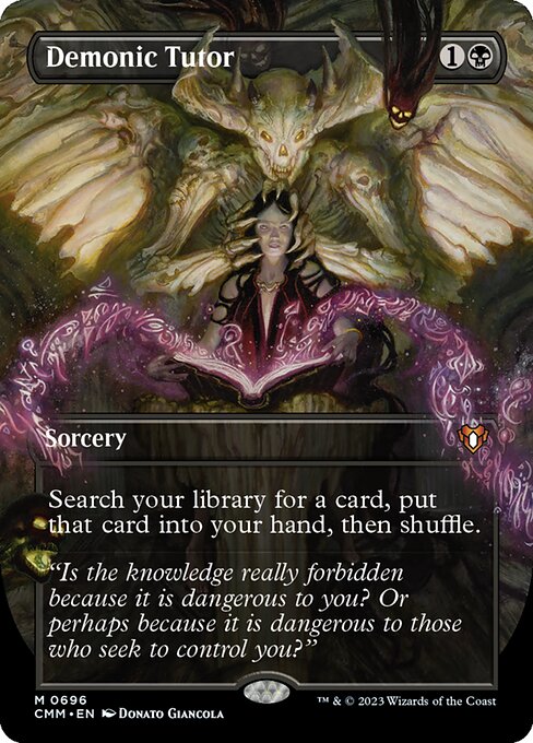 Demonic Tutor from Commander Masters
