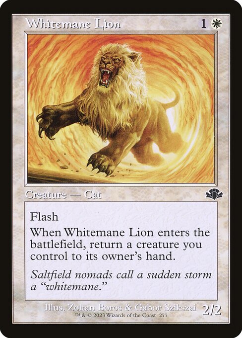 Whitemane Lion from Dominaria Remastered