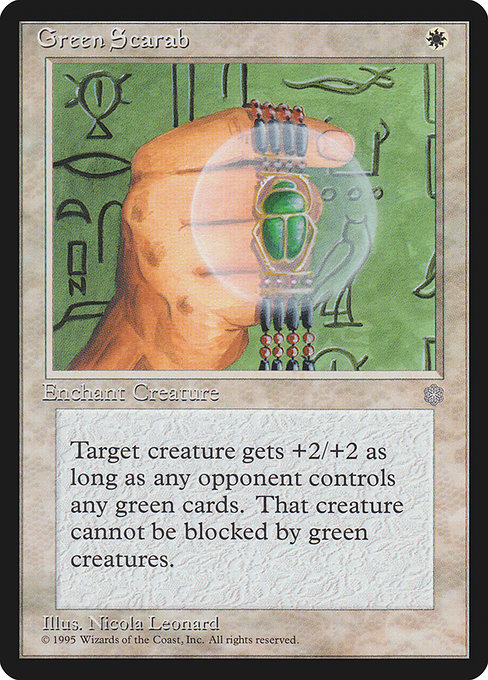 Green Scarab highlighted card art