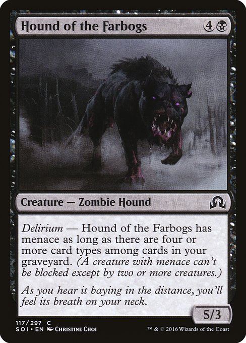 Hound of the Farbogs from Shadows over Innistrad