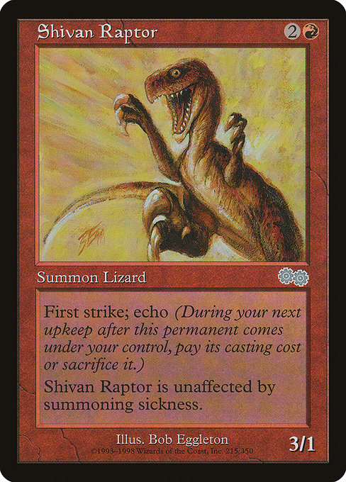 Shivan Raptor from Urza's Saga