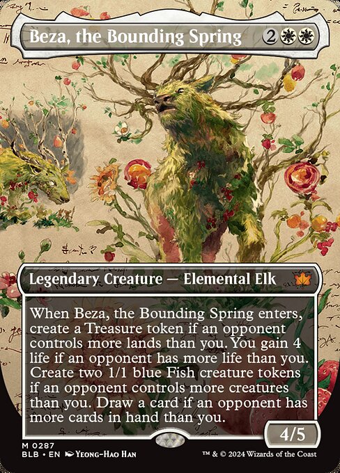 Beza, the Bounding Spring highlighted card art
