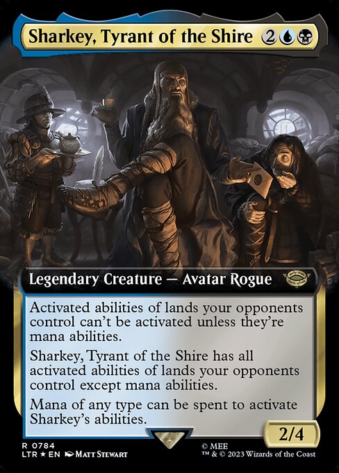 Sharkey, Tyrant of the Shire highlighted card art