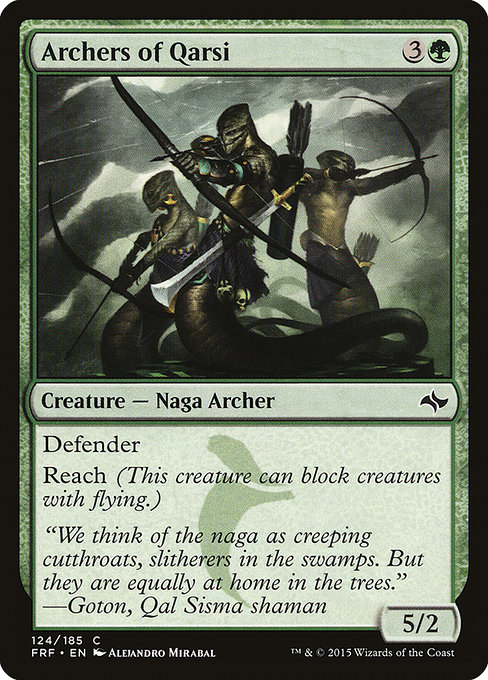Archers of Qarsi highlighted card art
