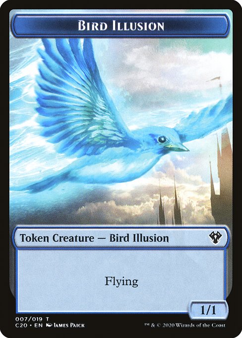Bird Illusion from Commander 2020 Tokens