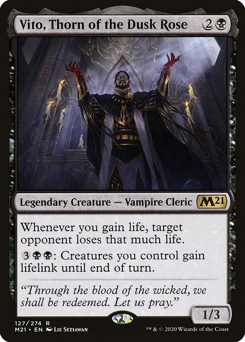 Vito, Thorn of the Dusk Rose from Core Set 2021