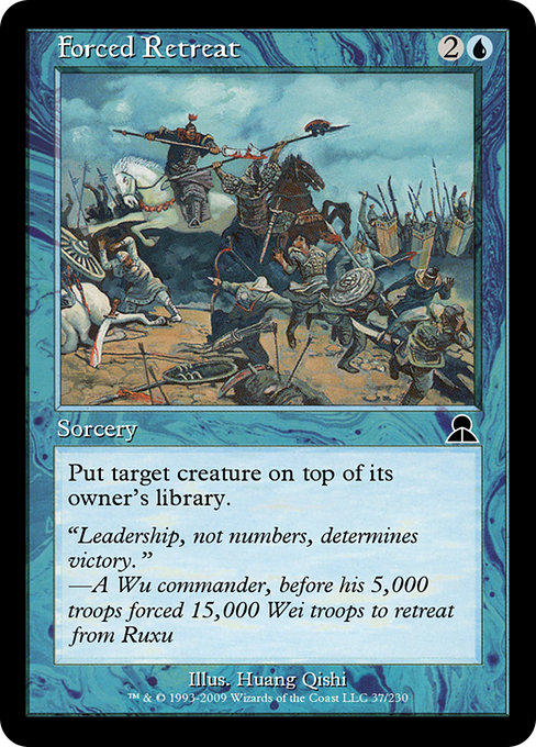 Forced Retreat highlighted card art