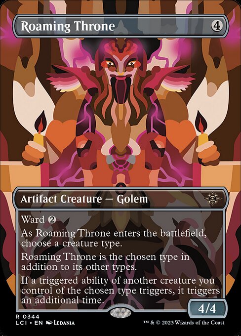 Roaming Throne highlighted card art