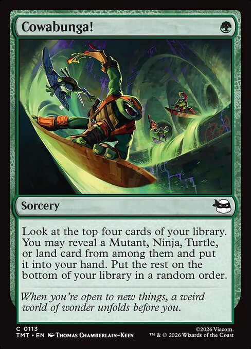 Cowabunga! from Teenage Mutant Ninja Turtles