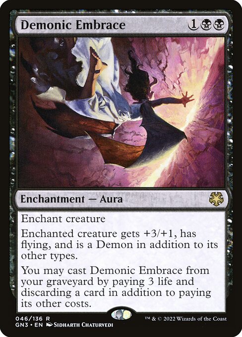 Demonic Embrace highlighted card art