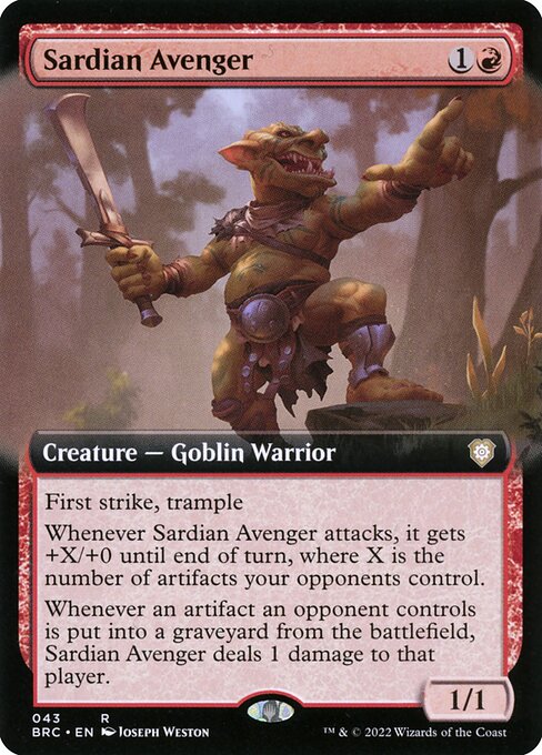 Sardian Avenger from The Brothers' War Commander