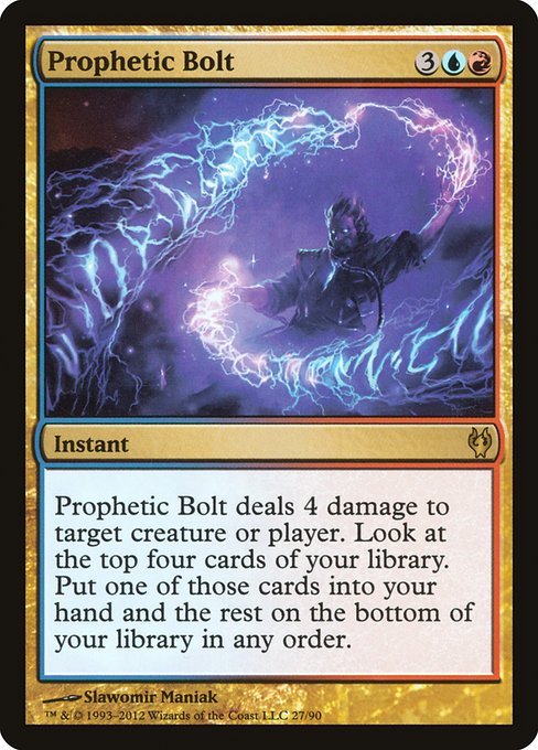 Prophetic Bolt from Duel Decks: Izzet vs. Golgari