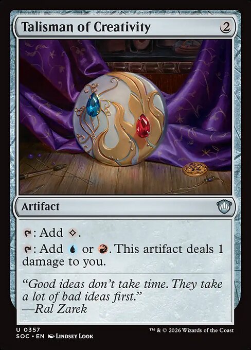 Talisman of Creativity from Secrets of Strixhaven Commander