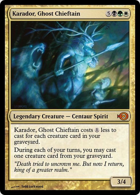 Karador, Ghost Chieftain from Magic Online Promos