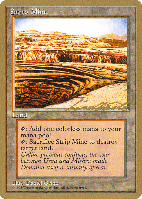 Strip Mine from Pro Tour Collector Set
