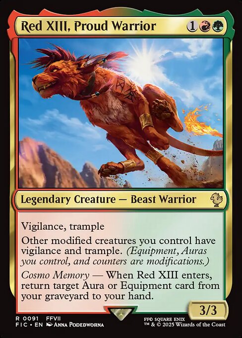 Red XIII, Proud Warrior highlighted card art
