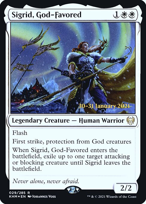 Sigrid, God-Favored from Kaldheim Promos