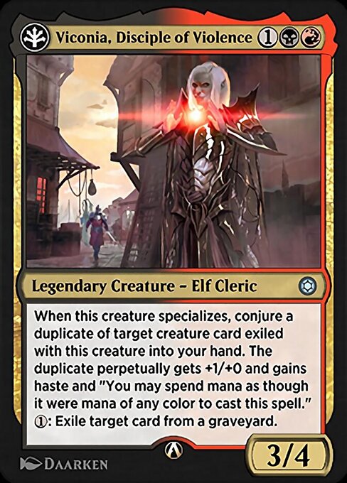 Viconia, Disciple of Violence highlighted card art