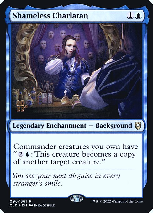 Shameless Charlatan highlighted card art