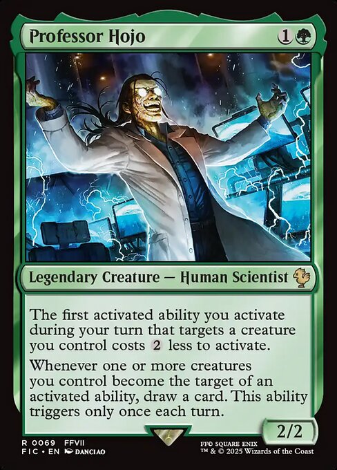 Professor Hojo highlighted card art