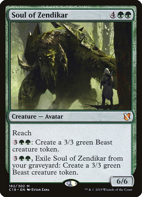 Soul of Zendikar from Commander 2019