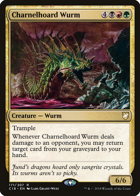 Charnelhoard Wurm highlighted card art