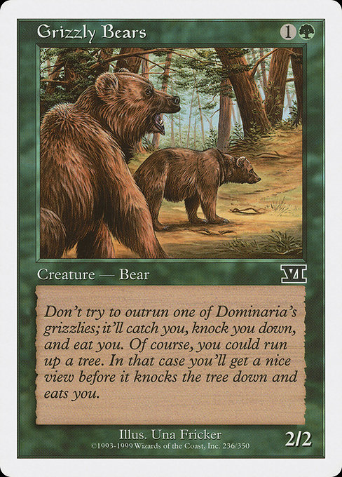 Grizzly Bears from Classic Sixth Edition