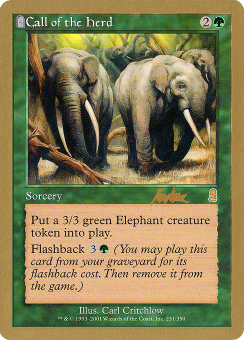 Call of the Herd from World Championship Decks 2002