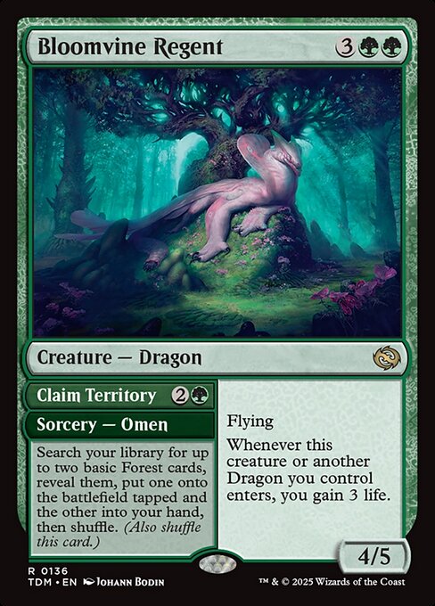 Bloomvine Regent // Claim Territory highlighted card art
