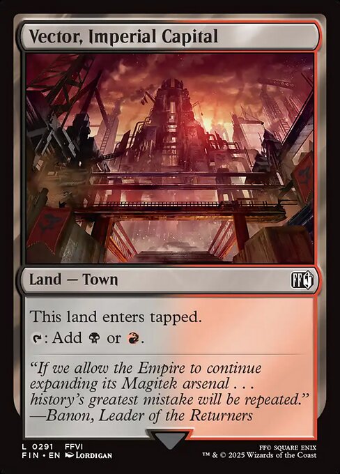 Vector, Imperial Capital highlighted card art