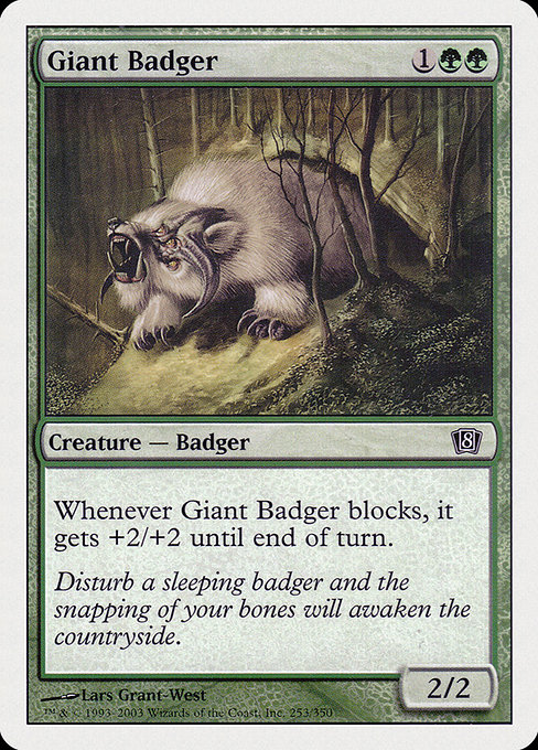 Giant Badger from Eighth Edition