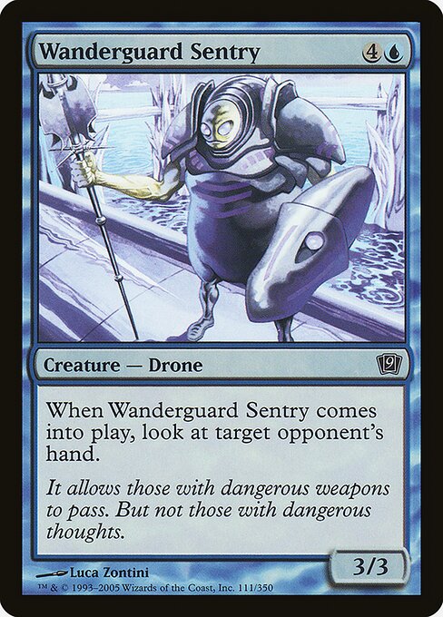 Wanderguard Sentry highlighted card art