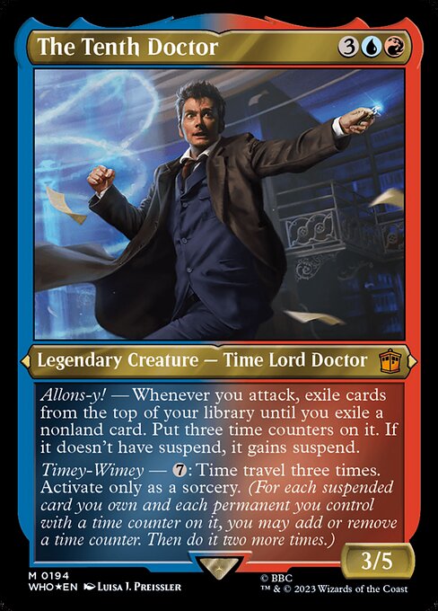 The Tenth Doctor highlighted card art