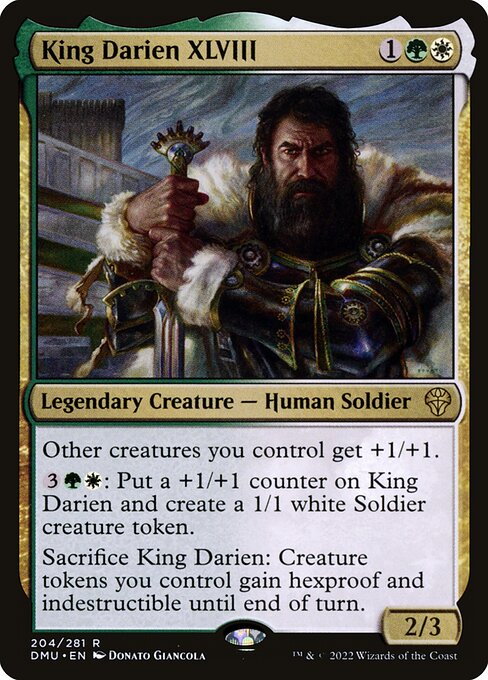 King Darien XLVIII highlighted card art