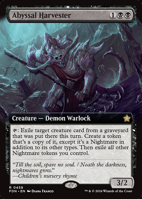 Abyssal Harvester highlighted card art